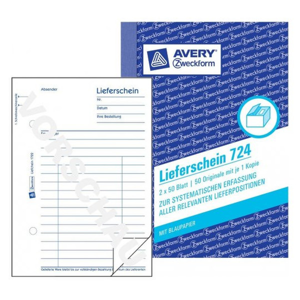 Avery 724 administration book