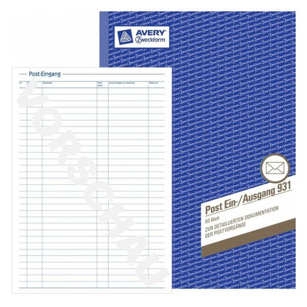 Avery 931 administration book