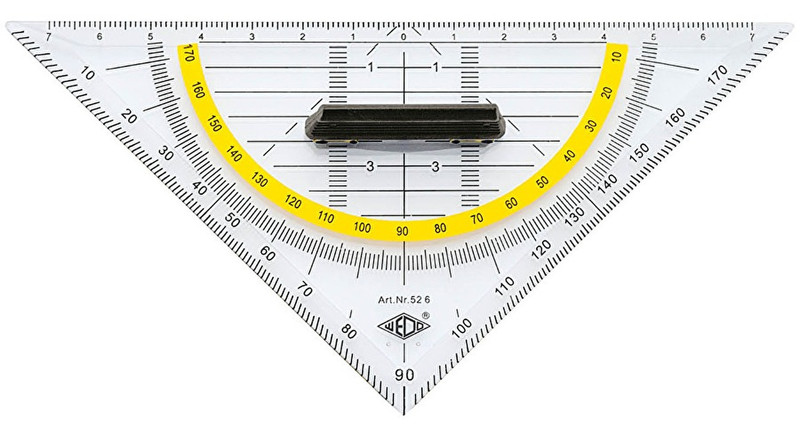 Wedo 52 6 45° triangle Kunststoff Transparent 10Stück(e)