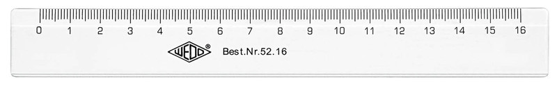 Wedo 52 16 160mm Plastic Transparent 1pc(s) ruler
