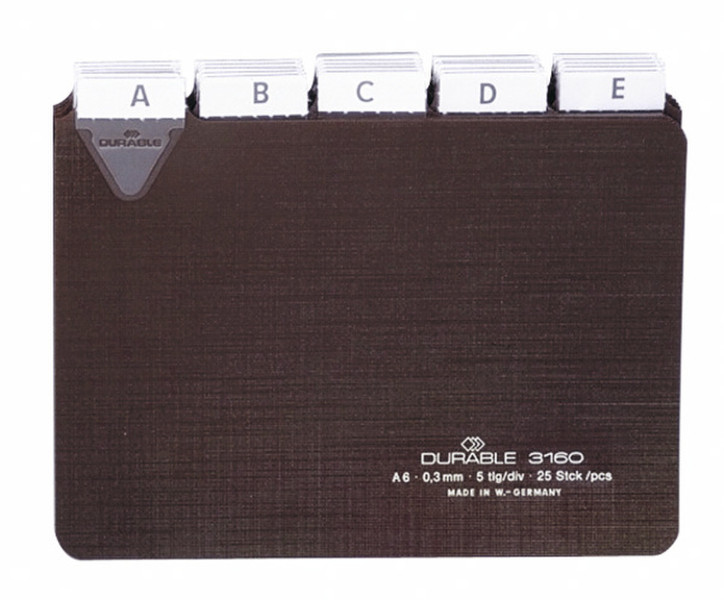 Durable 3160 Brown 25pc(s) index card