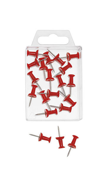 Wedo 54 102 Red 20pc(s) stationery pin/tack