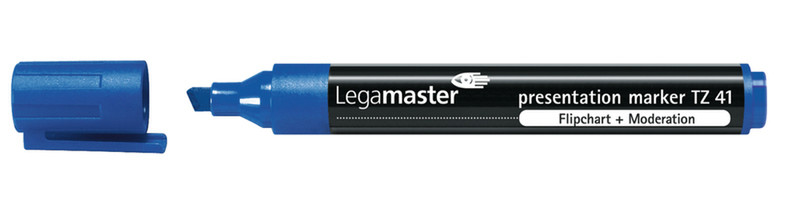 Legamaster TZ 41 Скошенный наконечник Синий 10шт маркер