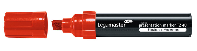 Legamaster JUMBO TZ 48 Скошенный наконечник Красный 10шт маркер