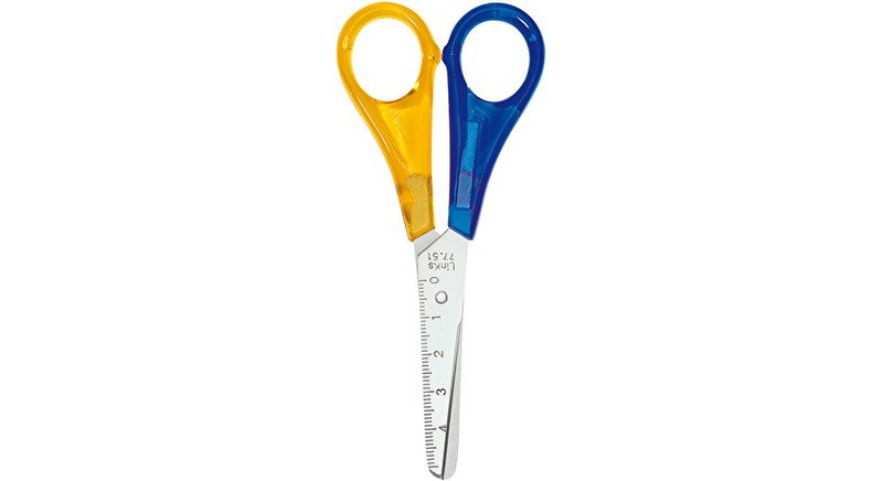 Wedo 77 51 Art & craft scissors Straight cut Blue,Yellow