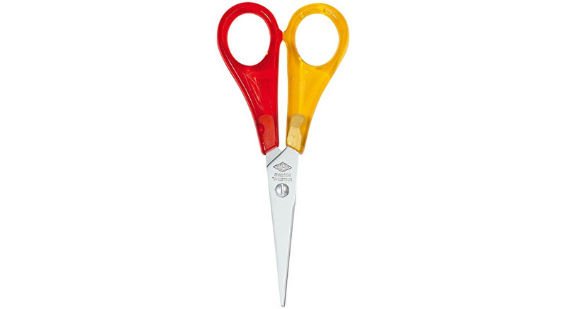 Wedo 77 721 Art & craft scissors Straight cut Red,Yellow