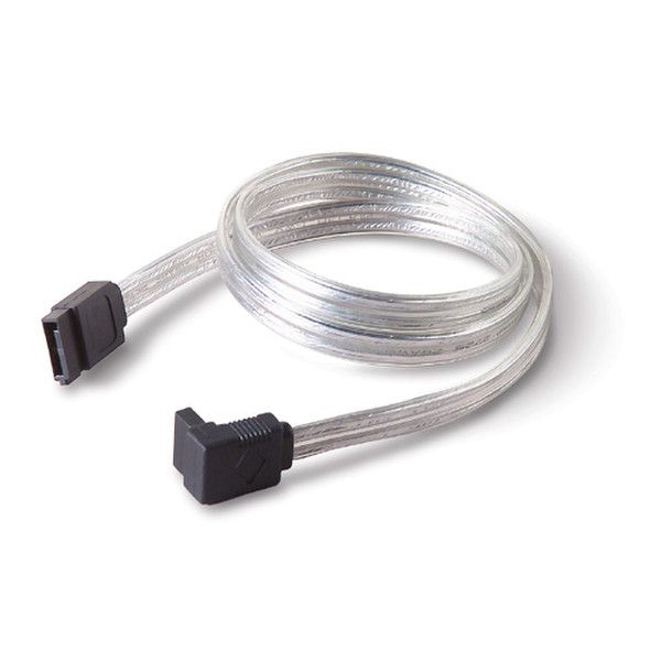 Belkin Serial ATA Cable - Right Angled, Clear, 0.9m 0.9м Прозрачный кабель SATA