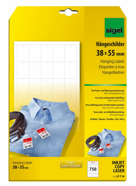 Sigel LP716 наклейка для принтеров