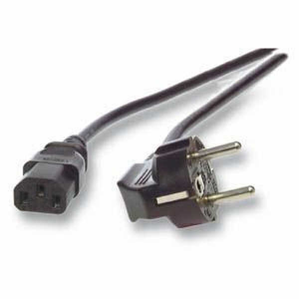 GR-Kabel NC-200 1.8м CEE7/7 Schuko Разъем C13 Черный кабель питания