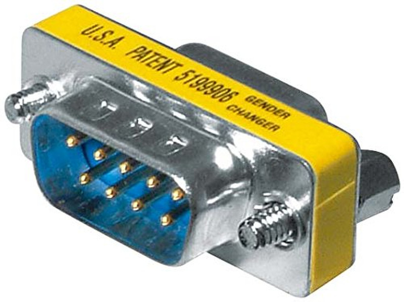 Tecline 50412 9pin D-Sub plug 9pin D-Sub socket Хром кабельный разъем/переходник