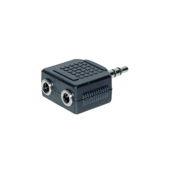 Tecline 64650 3.5mm 2x 3.5mm Черный кабельный разъем/переходник