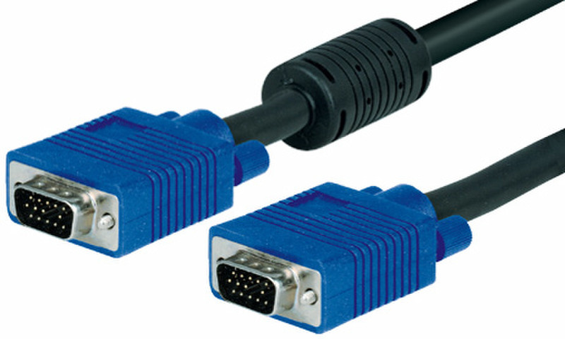 Tecline 38115M 15м VGA (D-Sub) VGA (D-Sub) Черный, Синий VGA кабель