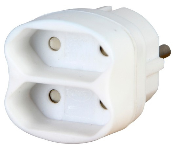 Kopp 174102001 Type F (Schuko) Type C (Europlug) White power plug adapter
