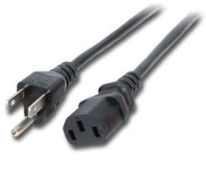 GR-Kabel NC-195 1.8m NEMA 5-15R C13 coupler Black power cable