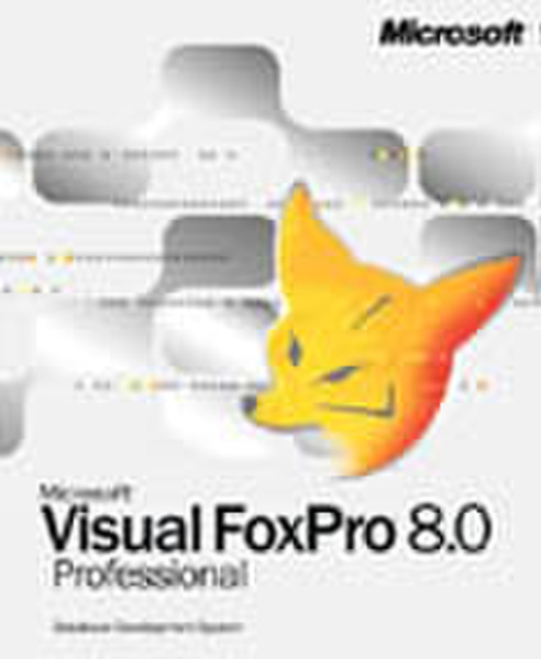 Microsoft VFOXPRO PRO 8.0 WIN32 ENGLISH INTL UPG NOT TO FRANCE CD-ROM