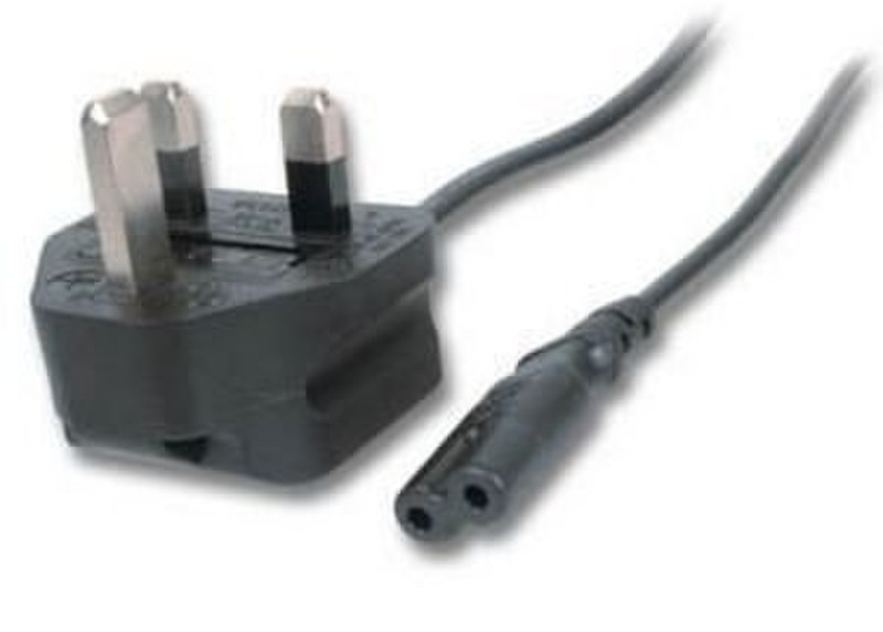 GR-Kabel NC-196 1.8m Power plug type G C7 coupler Schwarz Stromkabel