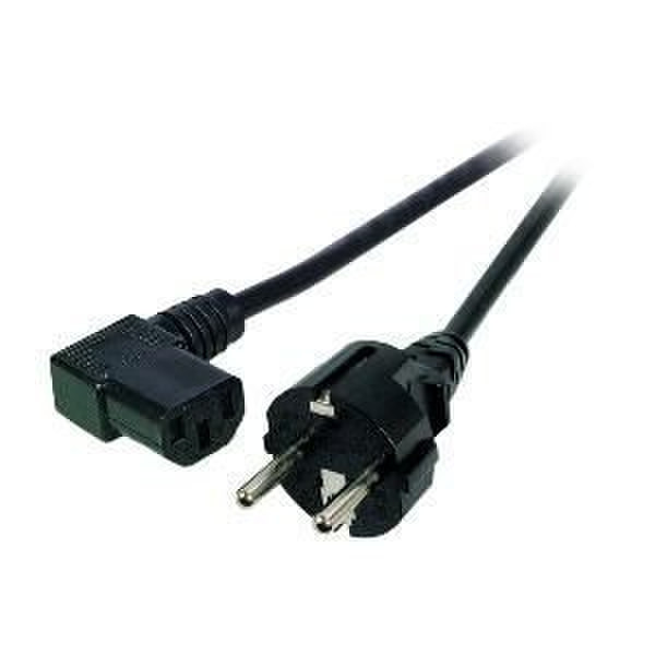 GR-Kabel NC-287 2m CEE7/7 Schuko C13 coupler Black power cable