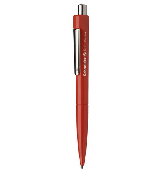 Schneider K 1 Clip-on retractable ballpoint pen Red 20pc(s)