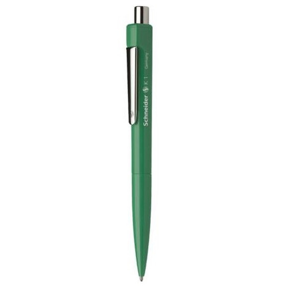 Schneider K 1 Clip-on retractable ballpoint pen Grün 20Stück(e)