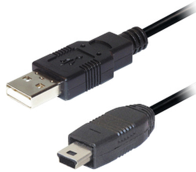 Transmedia C158 0.3м USB A Mini-USB B Черный