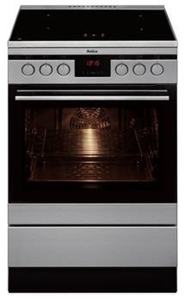 Amica SHI 11588 E Freestanding Induction hob A Stainless steel cooker