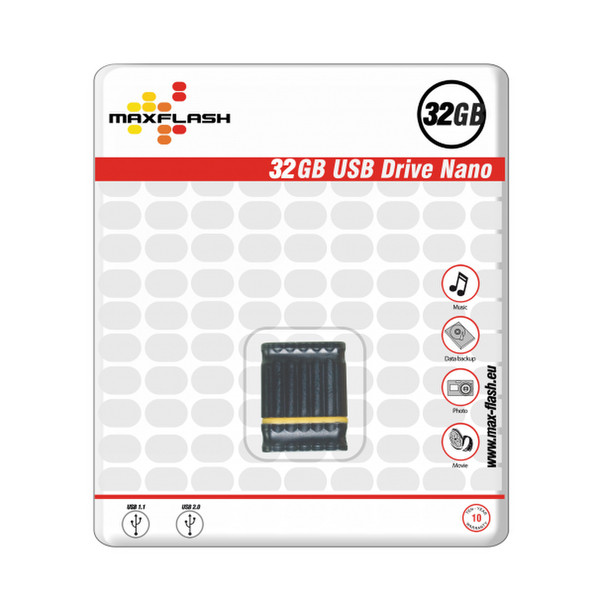 Memory Solution PD32GM6-R 32GB USB 2.0 Black USB flash drive
