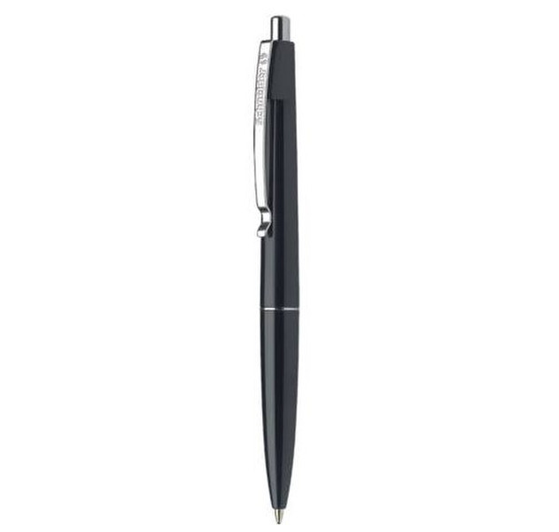 Schneider Office Clip-on retractable ballpoint pen Medium Schwarz