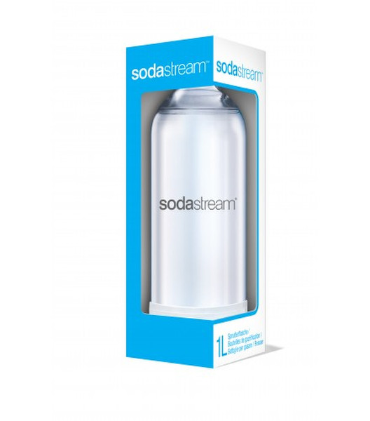 SodaStream PET-Flasche 1000мл Пластик Прозрачный, Белый бутылка для питья