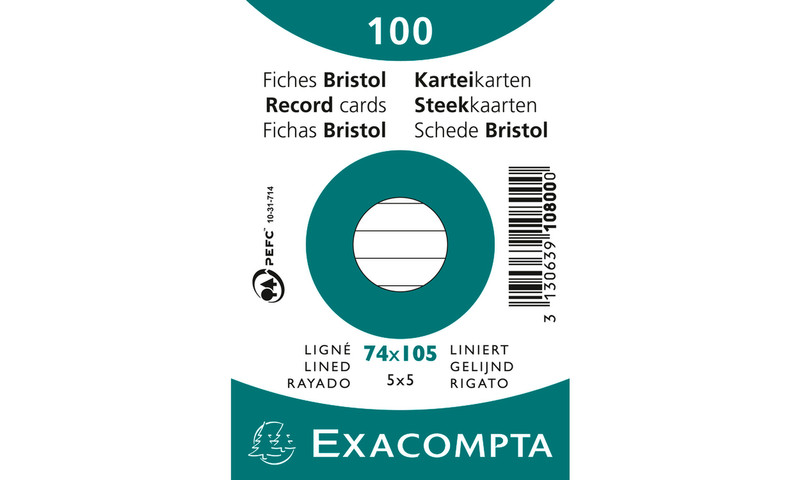 Exacompta 10800SE White 1pc(s) index card