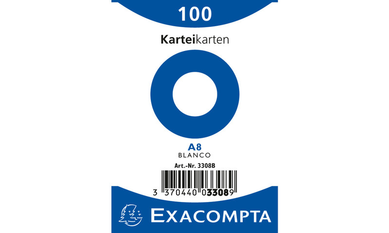 Exacompta 3308B White 1pc(s) index card