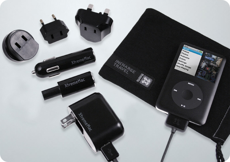 XtremeMac InCharge Travel Черный зарядное для мобильных устройств