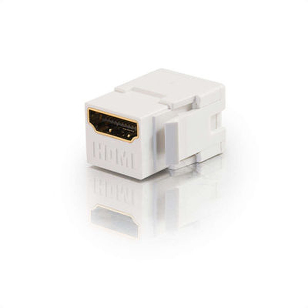 C2G Snap-In HDMI Keystone Module - White HDMI Белый кабельный разъем/переходник