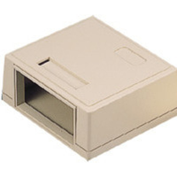 C2G Snap-In Surface Mount Box 2-Port Ivory