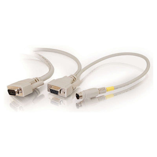 C2G 6ft Universal KVM Cable for Avocent® KVM 1.82m Weiß Tastatur/Video/Maus (KVM)-Kabel