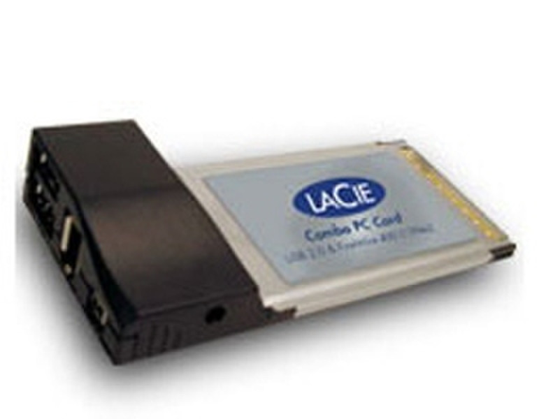 LaCie FireWire and USB 2.0 Combo PC Card(10 units pack) interface cards/adapter
