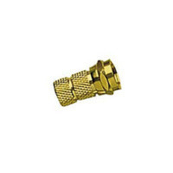 C2G RG6 F-type Twist-on Connector Gold coaxial connector