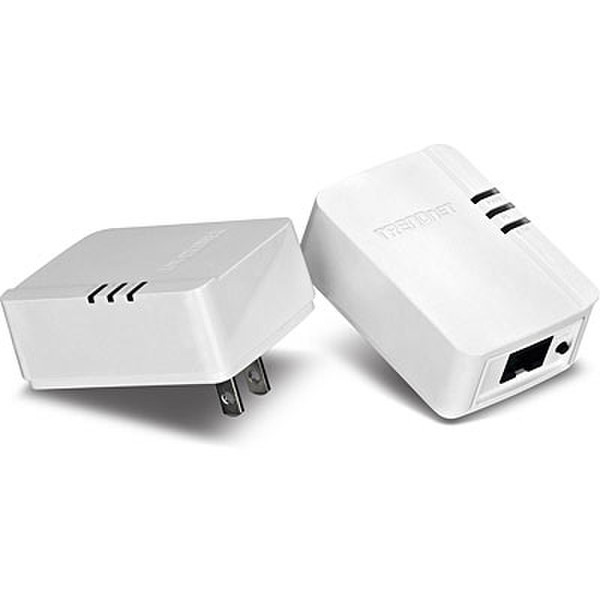 Trendnet TPL-308E2K-A 200Mbit/s Eingebauter Ethernet-Anschluss Weiß 2Stück(e) PowerLine Netzwerkadapter
