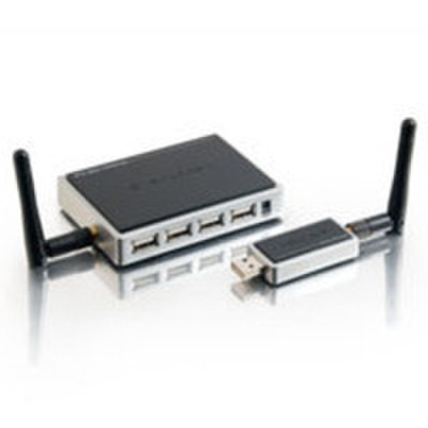 C2G Wireless USB Hub and Adapter Kit Черный хаб-разветвитель