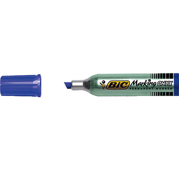 BIC Marking Onyx 1481 Скошенный наконечник Синий перманентная маркер