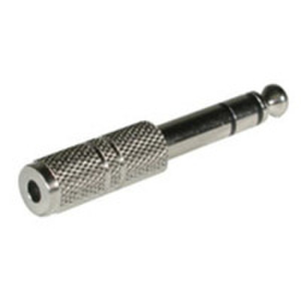 C2G 6.3mm (1/4in) Stereo M / 3.5mm Mono F 6.3mm (1/4in) Stereo M 3.5mm Mono F Silber Kabelschnittstellen-/adapter