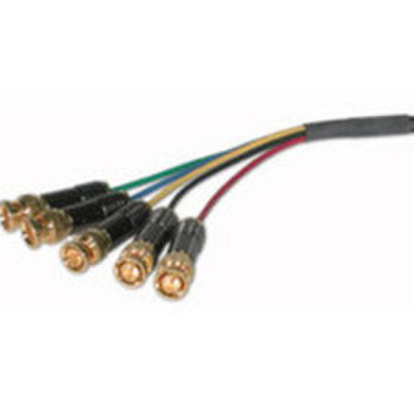 C2G 150ft Plenum-Rated Component w/ 5-BNC 45.72м Черный компонентный (YPbPr) видео кабель