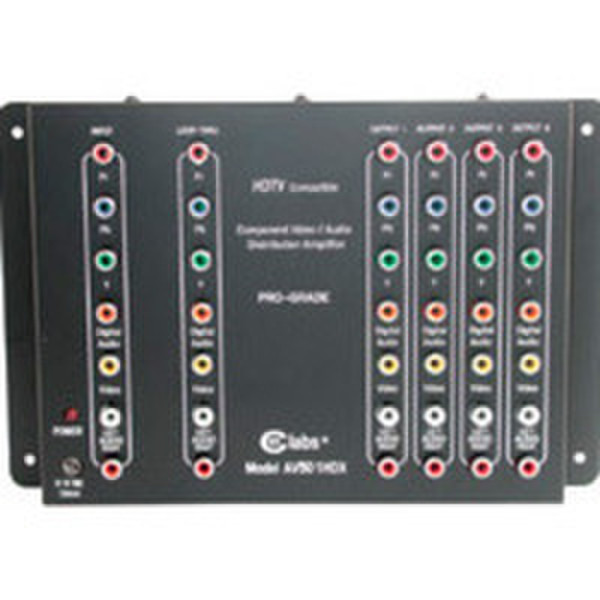 C2G Audio Distribution Amplifier Schwarz Netzwerksplitter