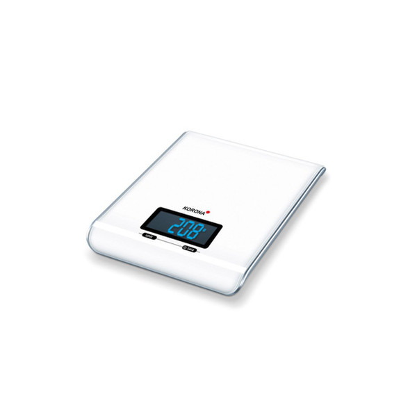 Korona 78015 Настольный Прямоугольник Electronic kitchen scale Белый кухонные весы