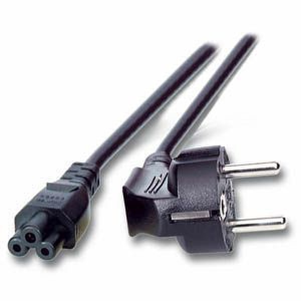 GR-Kabel CEE7/7/C5, 5 m 5m CEE7/7 Schuko C5 coupler Black power cable