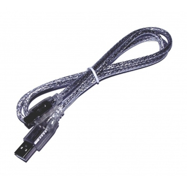 Wiebetech Cable-25 1m USB A Mini-USB B Black USB cable