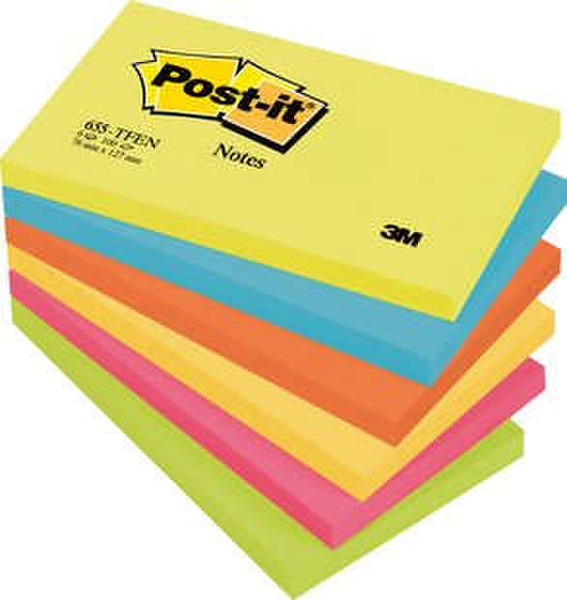 3M 655TFEN Rectangle Multicolour 100sheets self-adhesive note paper