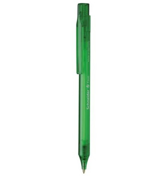 Schneider Fave Clip-on retractable ballpoint pen Medium Grün