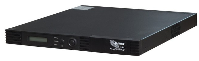ALLNET ALL91019LCD Line-Interactive 1000VA 5AC outlet(s) Rackmount Black uninterruptible power supply (UPS)