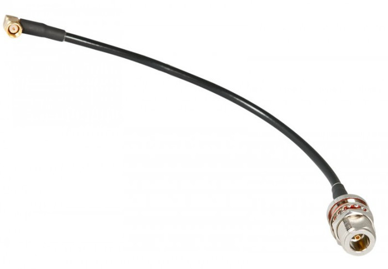 ALLNET ANT-PIG-RSMA-F90°-N-F-40 0.4м SMA Тип N Черный, Металлический коаксиальный кабель
