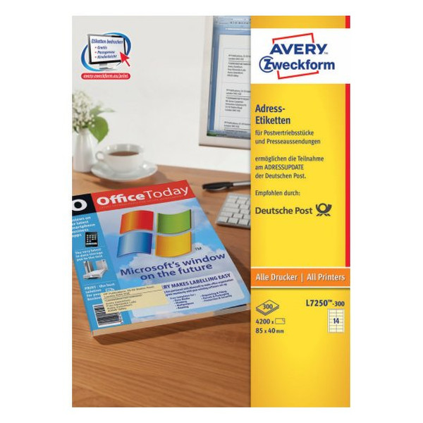 Avery L7250-300 self-adhesive label